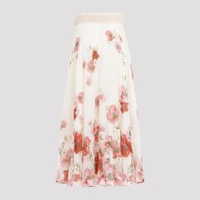 24FW 짐머만 스커트 1134SSS246 CREAM RED FLORAL Multicolor