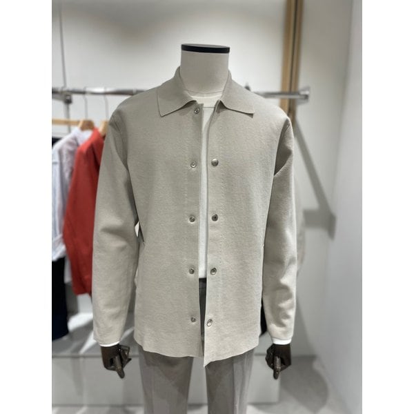 [여주점] 24 S/S 라이트 그레이 면 카라 가디건  (PI8002)