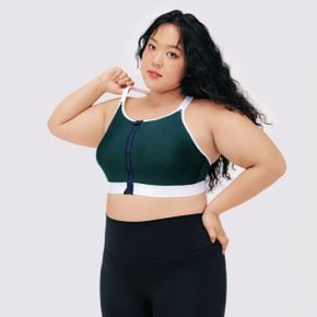 하이서포트 하이넥 집업 스포츠브라