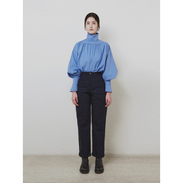 TAPERED CABRA PANTS navy