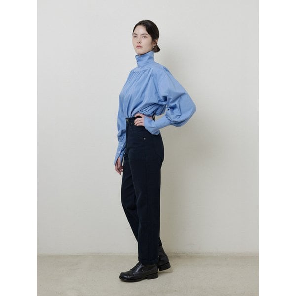 TAPERED CABRA PANTS navy