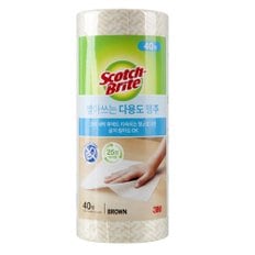 3M 빨아쓰는 다용도 행주_브라운 40매 ※일시행사시 60매/기존 40매 상품 발송