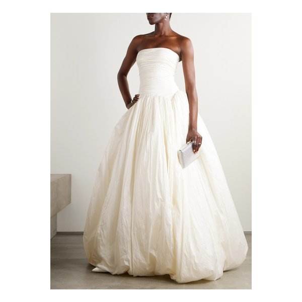 다니엘 프랑켈 드류 스트랩리스 태피터 가운 아이보리 1647597358537557