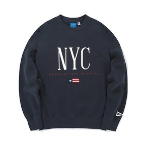 NYC FLAGS WOMENS FLEECE SWEATSHIRTS 크라운네이비