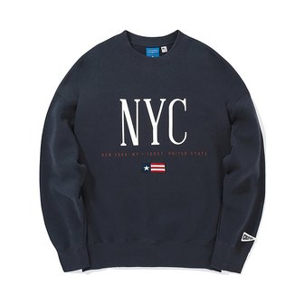 컬럼비아 유니버시티 NYC FLAGS WOMENS FLEECE SWEATSHIRTS 크라운네이비