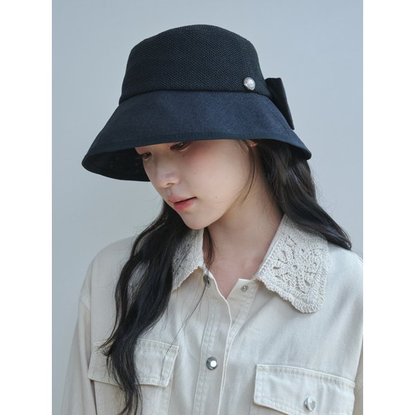 Ribbon Paper Wide Bucket Hat (3 Colors)