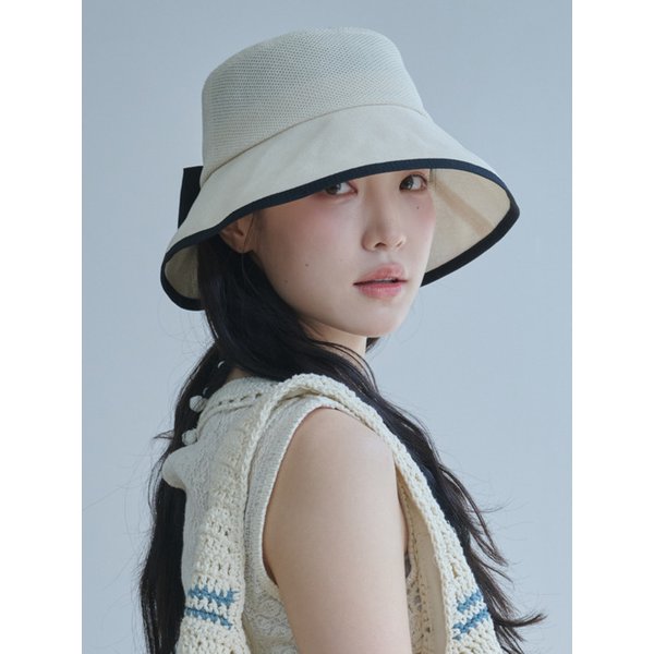 Ribbon Paper Wide Bucket Hat (3 Colors)