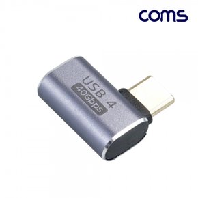 TB704 Coms USB4.0TypeC젠더C타입toC타입MFE-Marker이마커최대40Gbps좌우90도꺾임