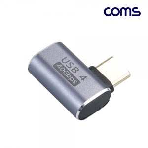  TB704 Coms USB4.0TypeC젠더C타입toC타입MFE-Marker이마커최대40Gbps좌우90도꺾임