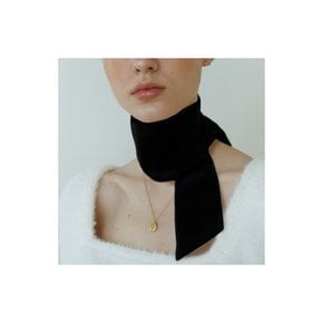 Two-Way Long Silk Scarf_BK