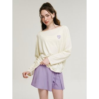 레이지비 [SET] 코튼캔디 스트링 여성 롱 슬리브 + 랩스커트 코코넛