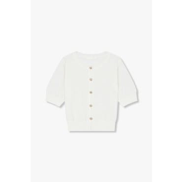 GCUT [25S/S] 자수 로고 하프 슬리브 가디건(7255250103)