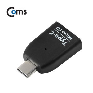 엠지솔루션 [IB364]  Coms USB 3.1 카드리더기(Type C) Micro SD전용, Black