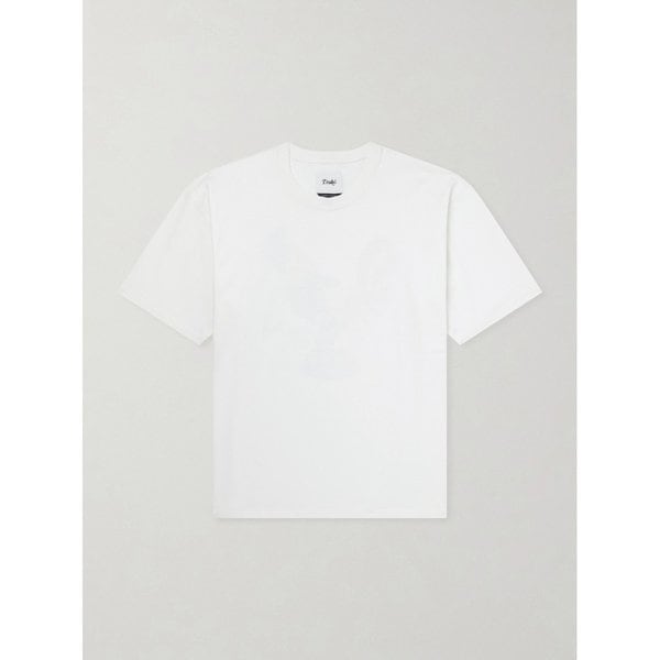 드레익스 코커렐 프린트 코튼 저지 티셔츠 46376663162975067