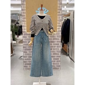 절개 세미와이드 데님팬츠(LC31F3DP516X)