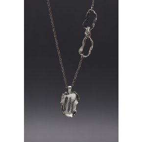 Rhizome Mini Pendant Necklace - Noir