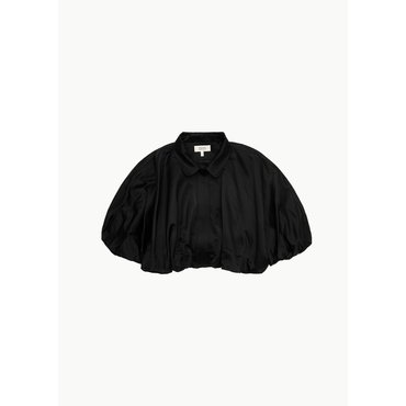 샵아모멘토 르네상스르네상스 25SS Tiny Satin Jacket, Black