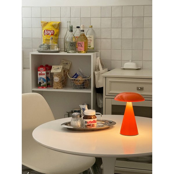 루나 머쉬룸 스탠드 LED 램프 무드등 미드센츄리 무선 버섯 조명