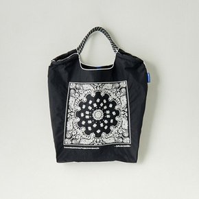 볼앤체인 반다나 스트랩 에코백 M 블랙 네이비 2컬러 BALL&CHAIN BANDANA