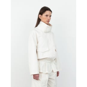 Wide Collar Blouson Jumper_Ivory