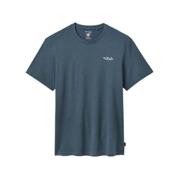 26SS 랩 반팔 티셔츠 QCC42ORB ORION BLUE DOM