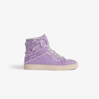 쟈딕앤볼테르 [여주점] 캔버스 스니커즈 ZV1747 High Flash Canvas Sneakers ZE3SFACSS017Z71