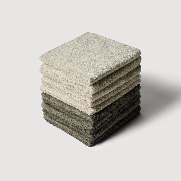 건조가 빠른 뱀부 세면타월 10개 35x75cm 카키그레이,카키 J625902001348