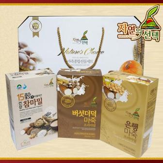 자연의선택 마죽 종합선물세트 5호 900g(은행마죽300g/버섯더덕마죽300g/15곡참마밀300g)