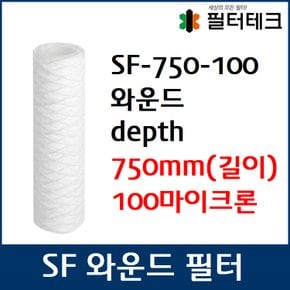 산업용필터 SF 스트링 와운드 뎁스 필터 750mm 100um