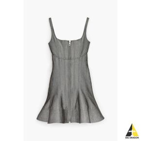 Bustier Fluted Dress_Silver Reflective_MJDAW23003SVD 115200132