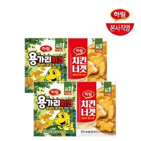 본사직영 용가리치킨300gX2+치킨너겟300gX2