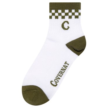 커버낫 키즈 어센틱 C로고 체크 단목 카키 CK2501SK07KH
