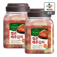CJ제일제당 [본사배송] 비비고 썰은배추김치 1.2kg(용기) X 2개 (총 2.4kg)