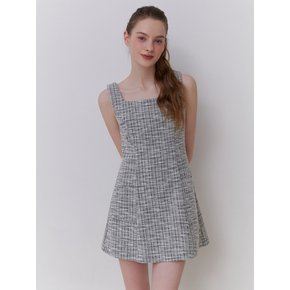 Tiny tweed mini dress (black)