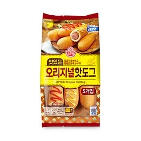 [무료배송][오뚜기] 맛있는 오리지널 핫도그 400g (5개입)
