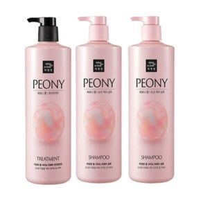 미쟝센 피오니향 샴푸 1000ML 2개 + 트리트먼트 1000ML 1개