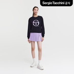 [23FW 40% ▼] W 데일리 자카드 빅로고 맨투맨 (BKS)