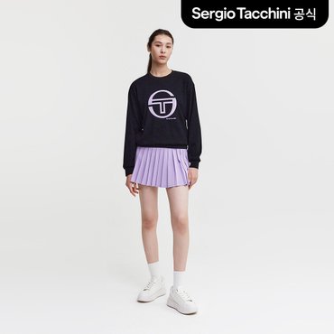 세르지오타키니 [23FW 40% ▼] W 데일리 자카드 빅로고 맨투맨 (BKS)