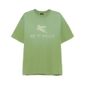 24FW 에트로 반팔 티셔츠 MRMA0016AJ247 X0890 STAMPA F VERDE