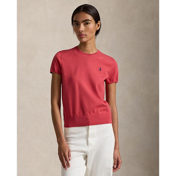 여성 숏 슬리브 크루넥 스웨터(WMPOSWENC021549600)