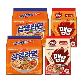 [삼양식품]삼양라면 X 10입 + 맵탱 마늘조개라면 X 8입 +  맵탱 청양고추대파라면 X 8입