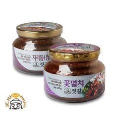 제주하루미젓갈모음6(꽃멸치/자리돔쌈각200g)