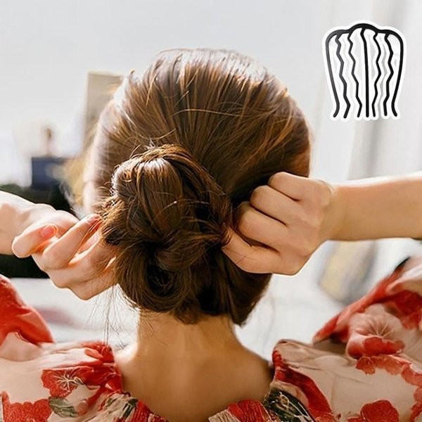 [써니 패션]심플 데일리 올림머리 U자비녀 헤어핀 4개