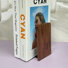 월넛 원목 북엔드 책칸막이 스퀘어형 북엔드 원목북엔드 책고정대 책칸막이