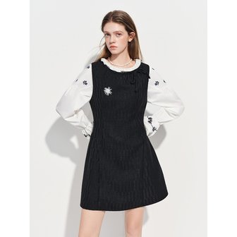 웬스데이딜라잇 WD_String ribbon sleeveless dress