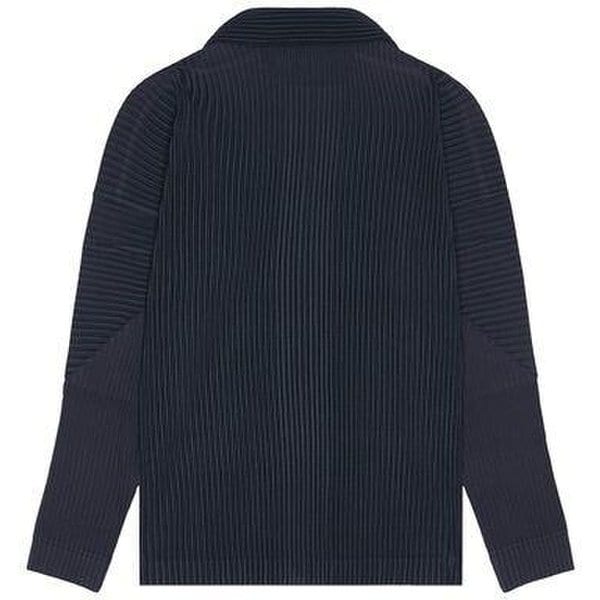 24FW 옴므 플리세 이세이 미야케 긴팔 셔츠 HP48JJ12374 MIDNIGHT BLU