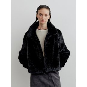Classic Soft Faux Fur Jacket - Black