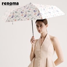 들꽃 자외선차단/차광율 99 암막 방풍 미니 경량 슬림 3단 수동 양우산 (우산 겸 양산) RSL-2505
