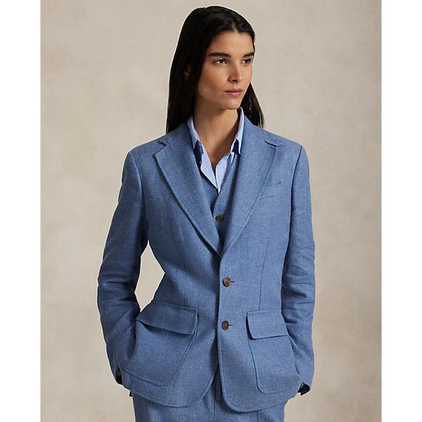 여성 리넨 코튼 트윌 블레이저(WMPOOTWN5V20330400)