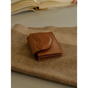 Heart wallet - Maple brown